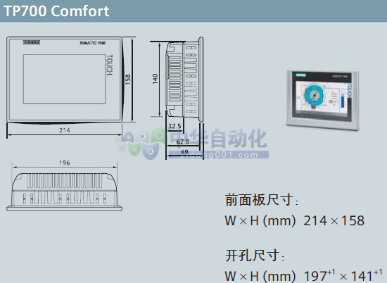 ！！！SIMATIC+SIMATIC 7in精智面板+安装方式1